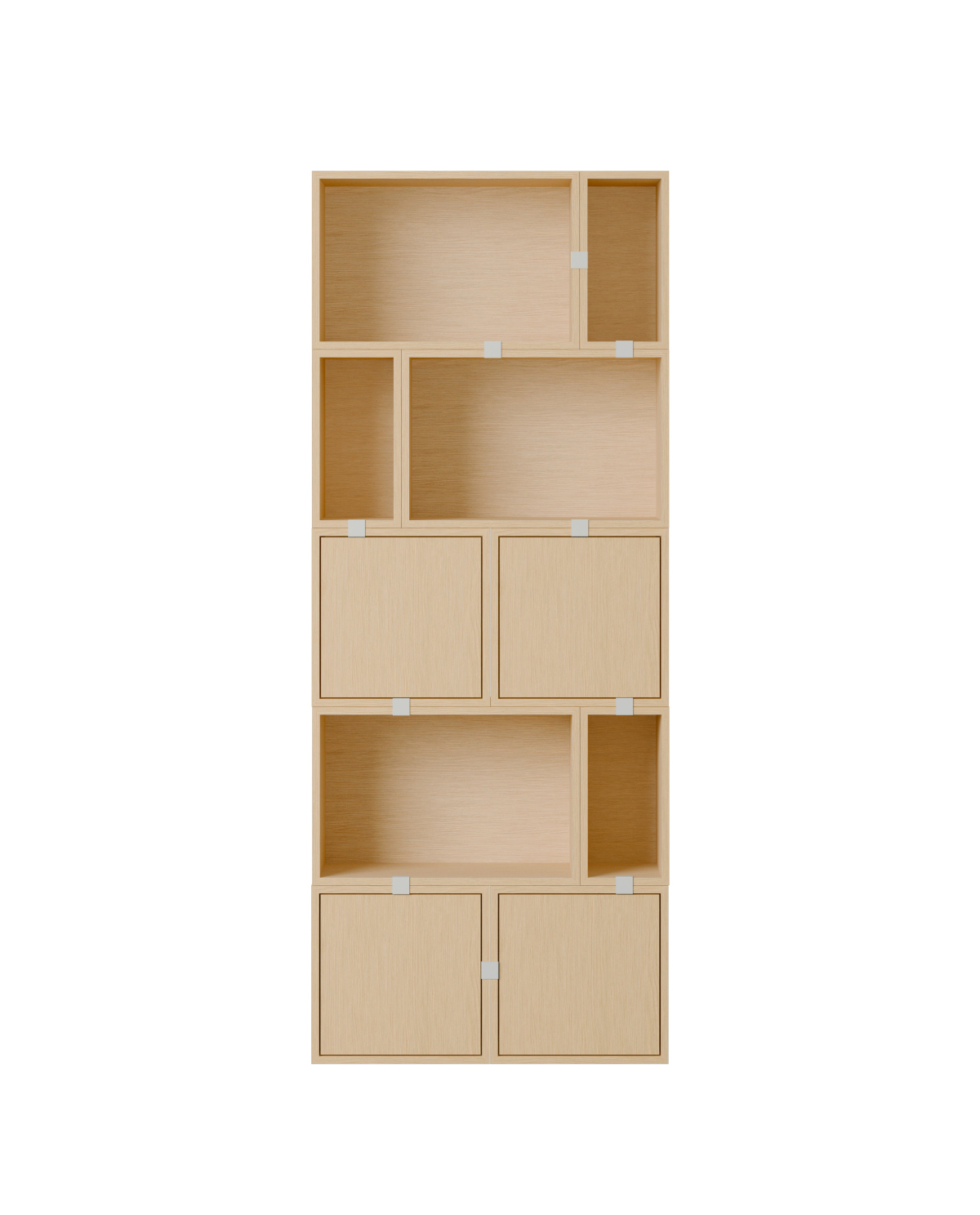 Stacked Storage Bookcase - Configuration 8, eiche natur Stacked Storage Bookcase - Configuration 8, eiche natur