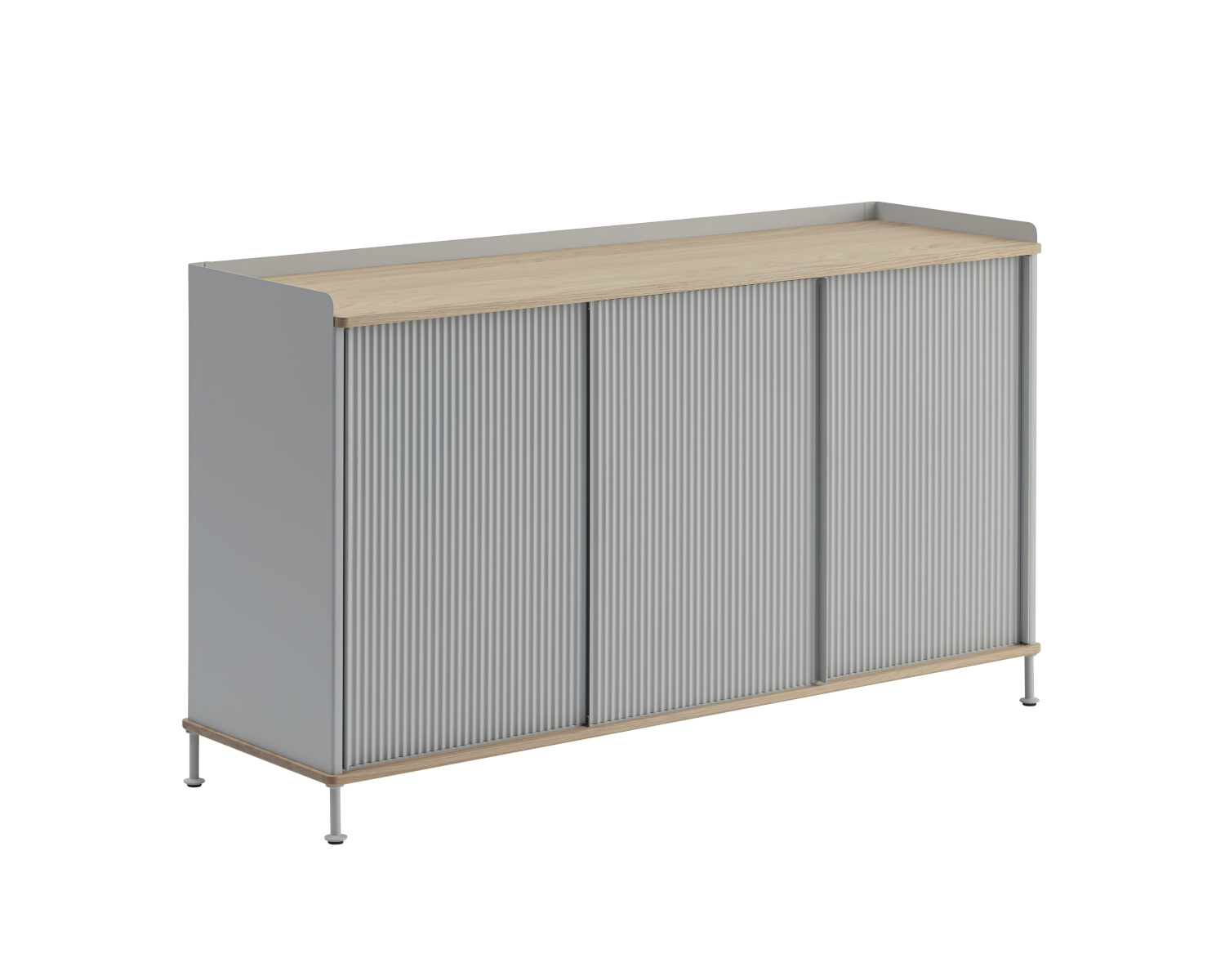 Enfold Sideboard, 148 x 85 cm, eiche geölt / grau Enfold Sideboard, 148 x 85 cm, eiche geölt / grau