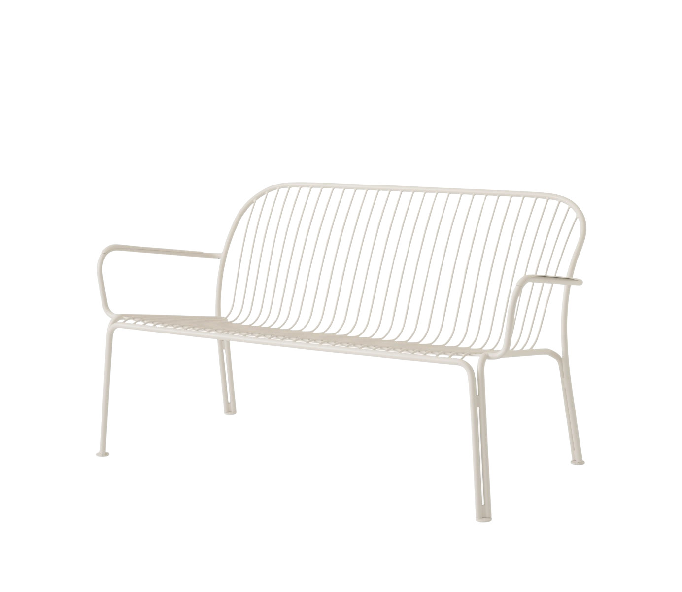 &Tradition Thorvald SC110 Loungesofa ivory, pulverbeschichteter Stahl, robustes Outdoor-Sofa