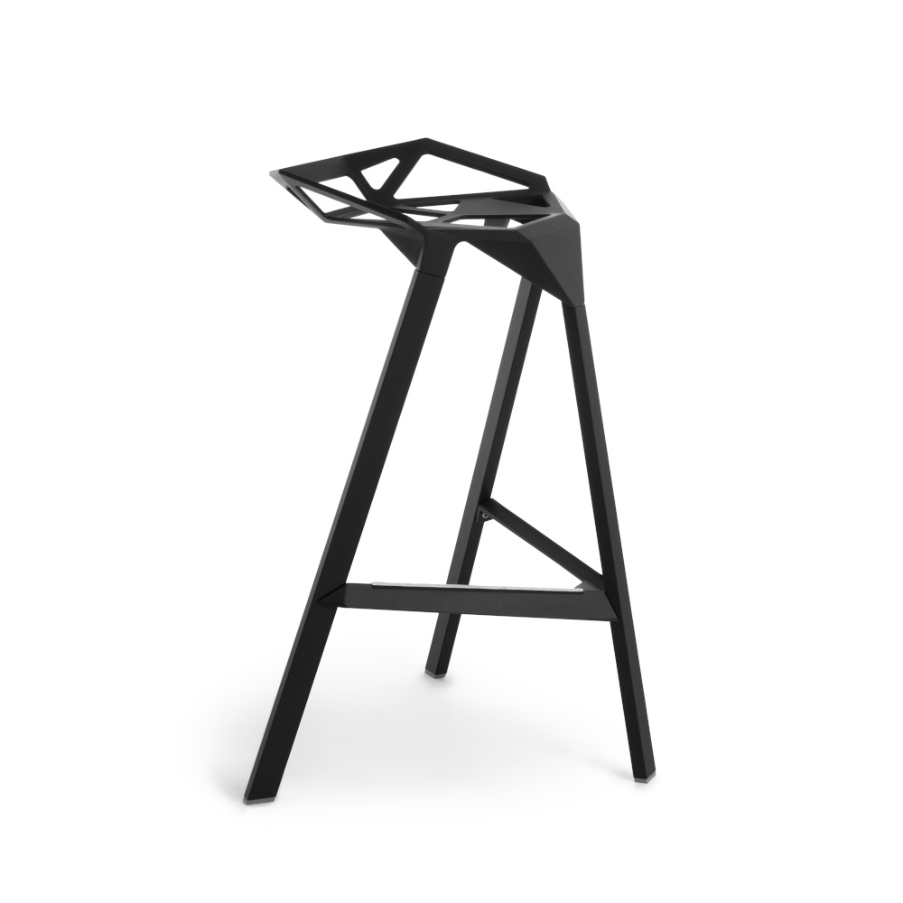 Magis Stool One Barhocker 67 cm – ergonomischer Design-Hocker Magis Stool One Barhocker 67 cm, schwarz, ergonomisch, leicht, modernes italienisches Design