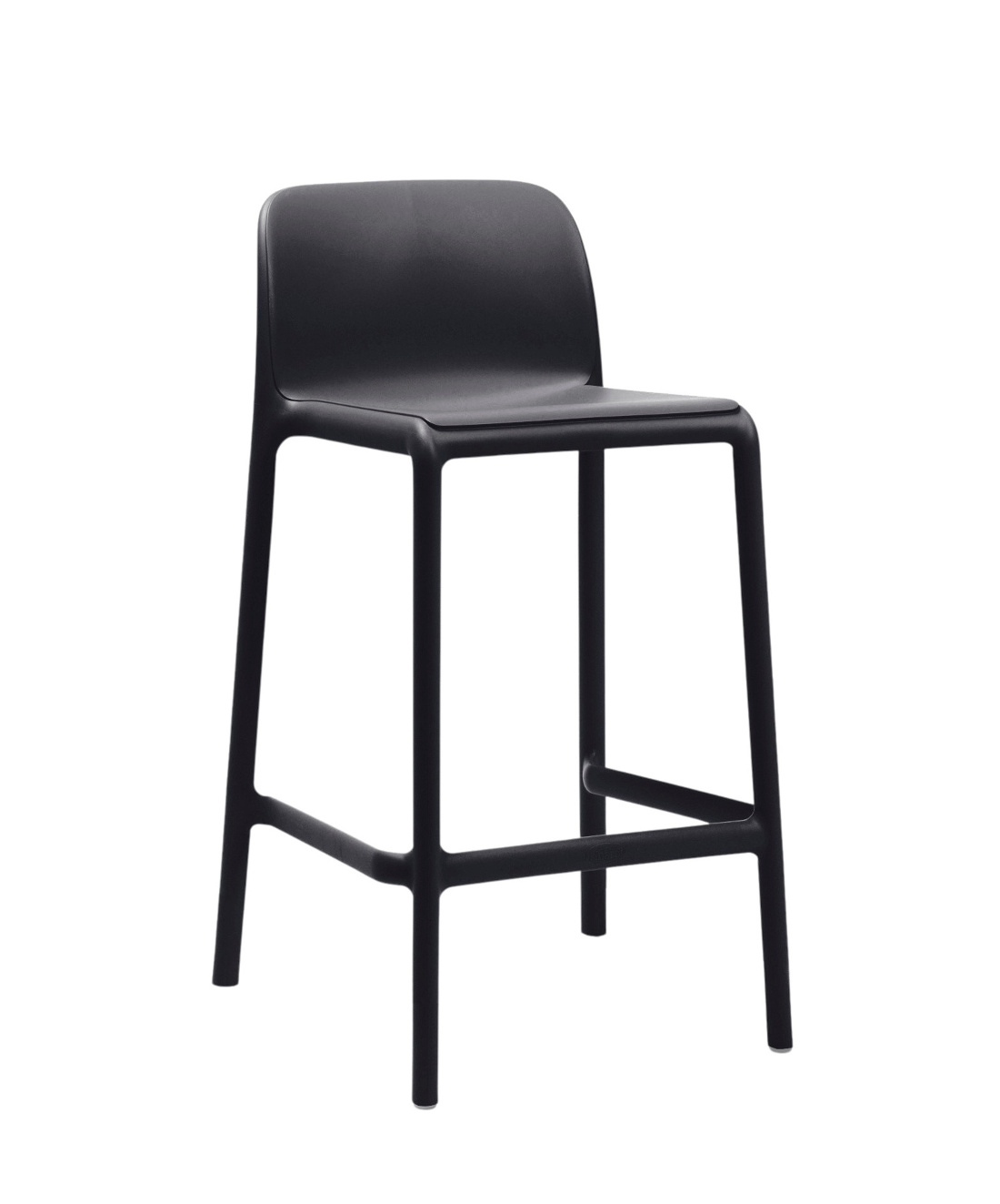 Nardi Faro Barhocker 65 cm, anthrazit, italienisches Design, wetterfest, stapelbar, langlebig, Outdoor