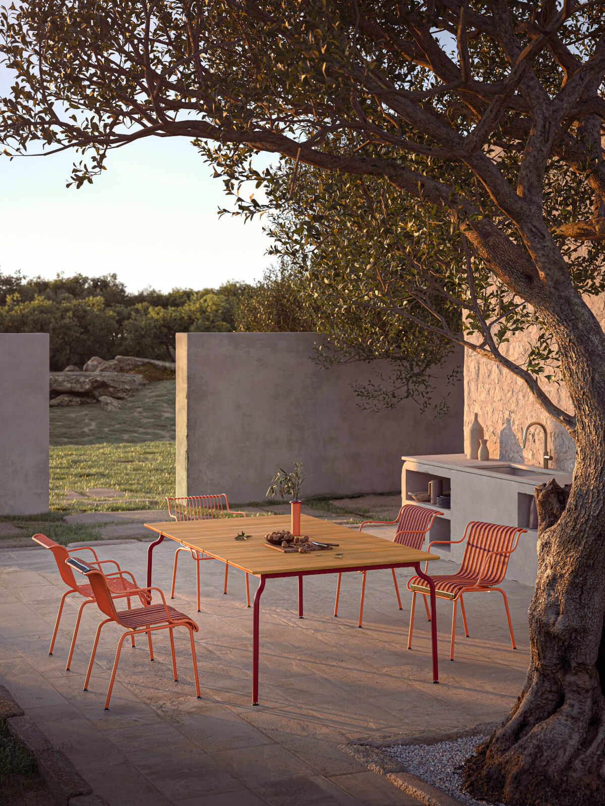 Magis South Armlehnstuhl im Indoor- und Outdoor-Bereich, ergonomisch, hochwertig und modernes italienisches Design