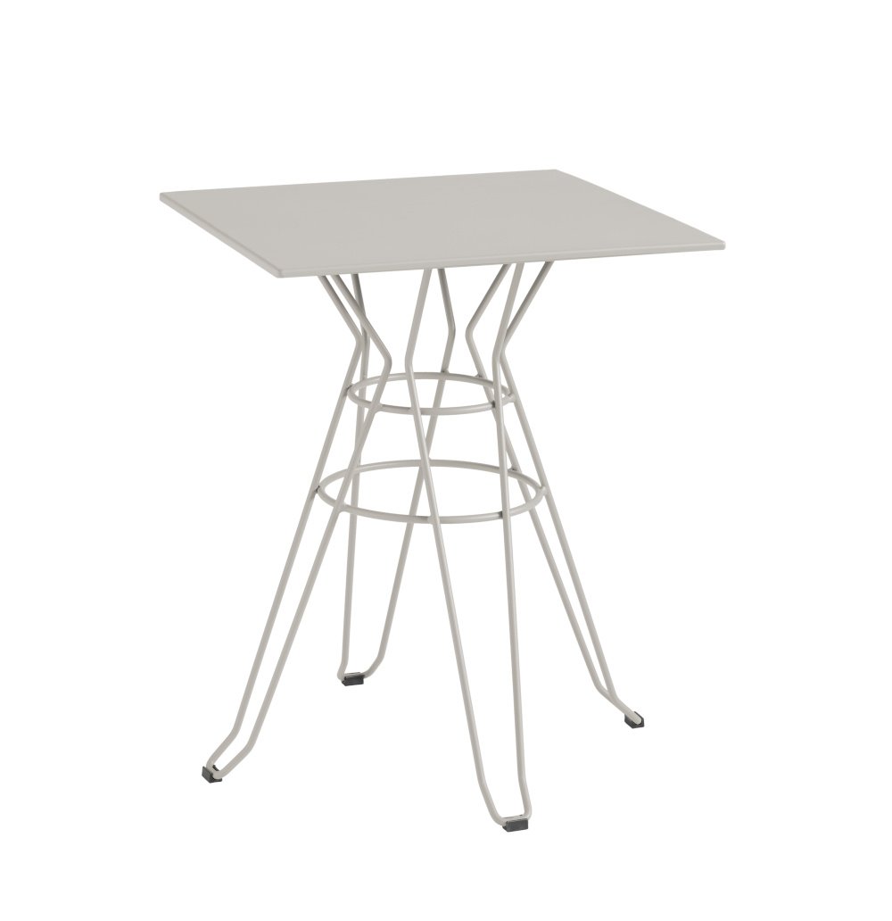 Capri Bistrotisch, 70 x 70 cm, kieselgrau