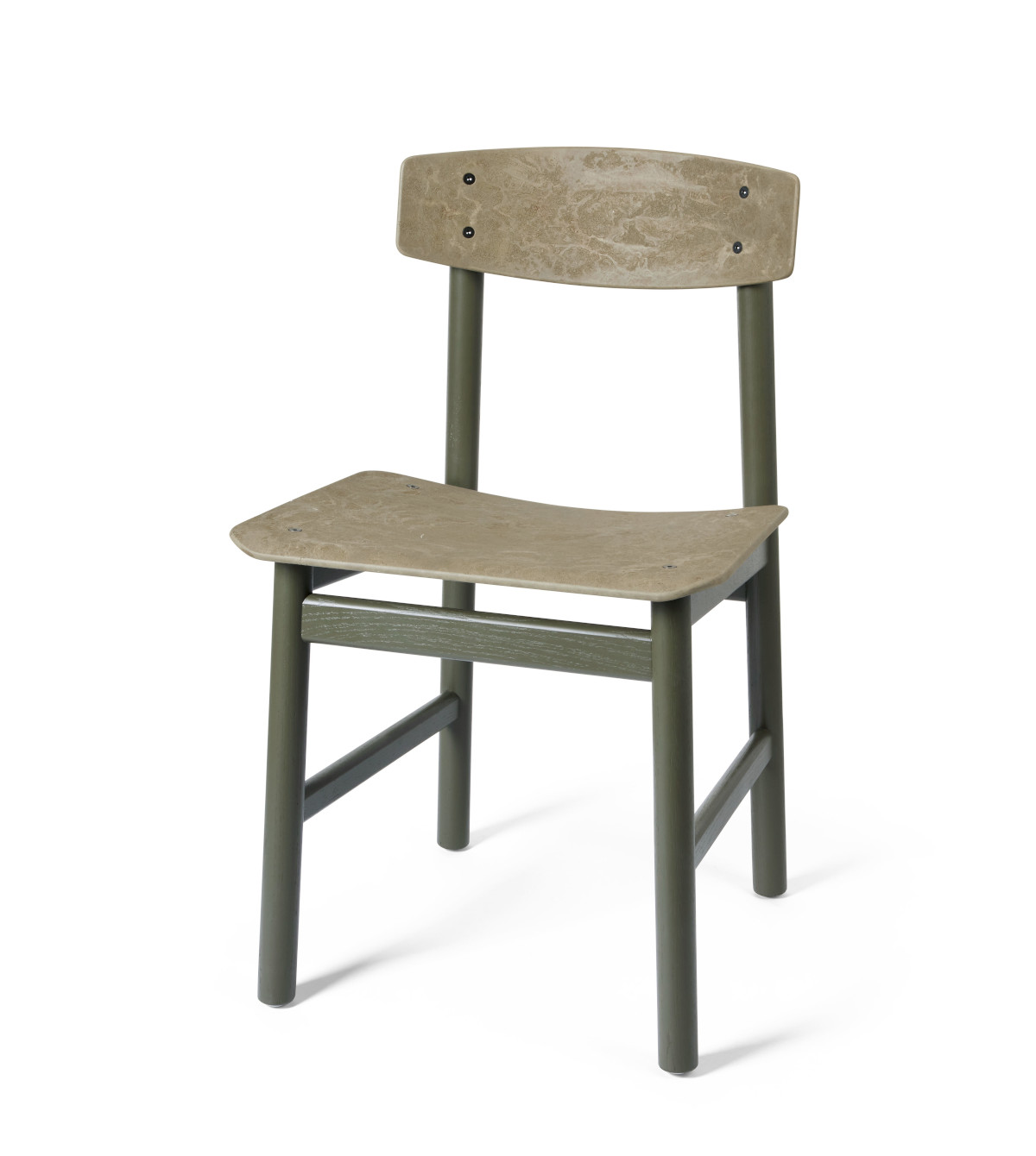 Conscious Chair 3162, eiche grün gebeizt / coffee waste green