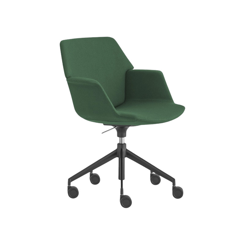 Uno Armlehnstuhl, drehbarem 5-Strahl-Kreuzfuß mit höhenverstellbar