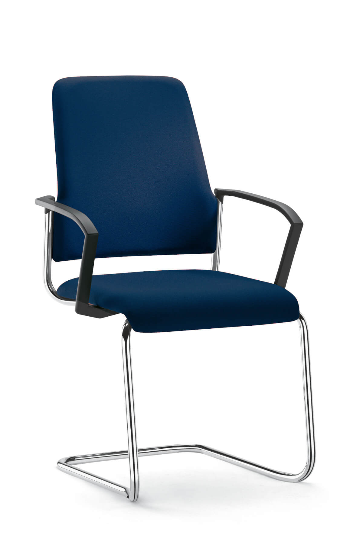 Besucherstuhl Interstuhl Goal 550G, stapelbar und langlebig, mit gepolsterter Sitzfläche und ergonomischer Rückenlehne