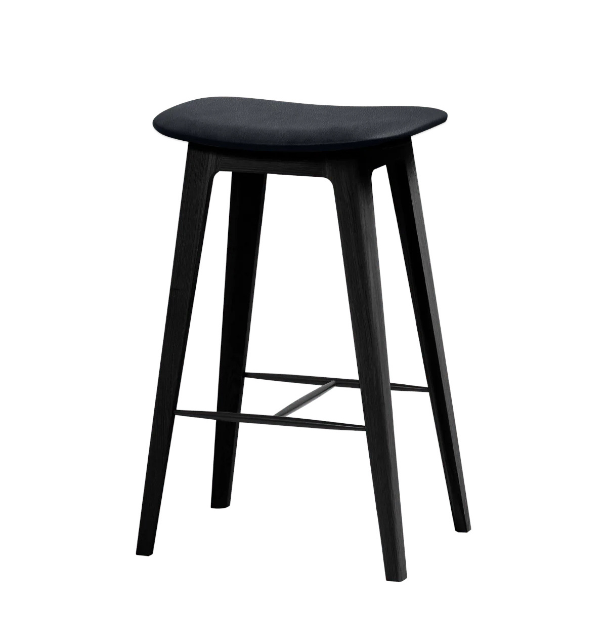 Nordic Barhocker, höhe 73 cm, eiche schwarz / terra black