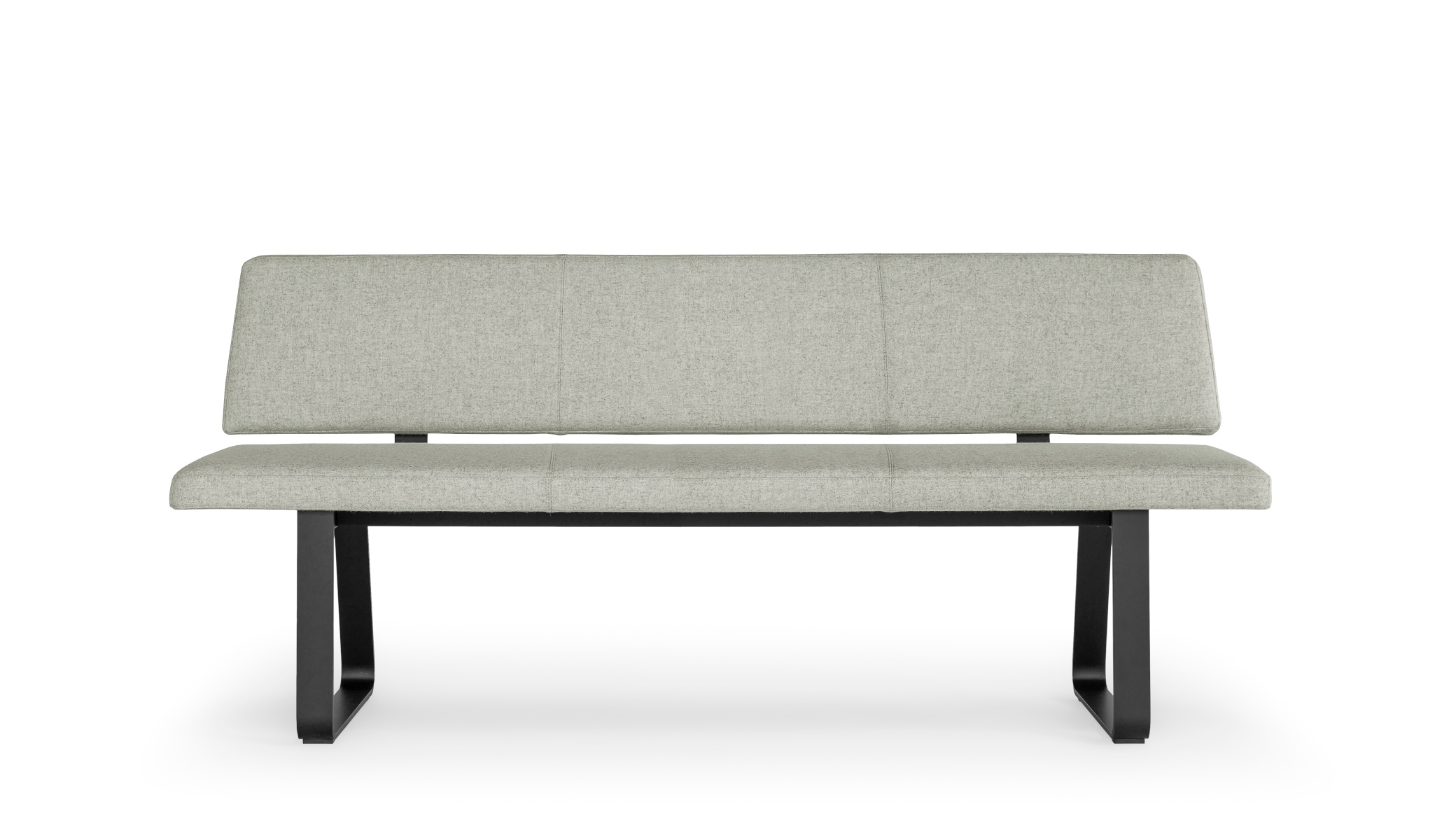 Carim Sitzbank mit Rückenlehne, kufenfuss