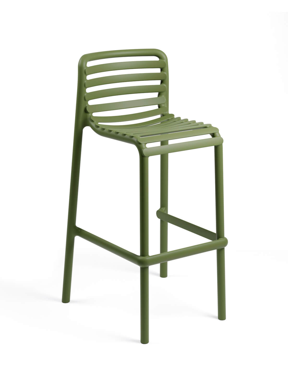 Nardi Doga Barhocker 75 cm, agave, wetterfest, leichter Outdoor-Barstuhl, italienisches Design, langlebig