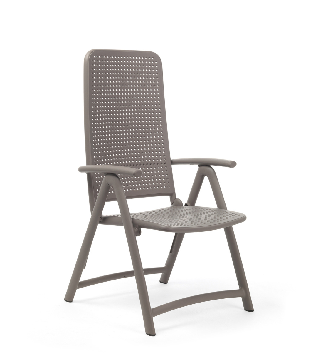 Nardi Darsena Klappstuhl tortora – leichter Outdoor-Stuhl Nardi Darsena Klappstuhl tortora, wetterfest, stapelbar, leichter Outdoor-Stuhl, modernes italienisches Design