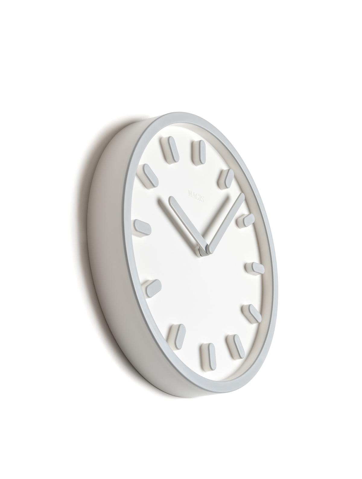 Magis Tempo Wanduhr Weiß Grau – elegante Designuhr mit klarer Optik für moderne Wohnräume