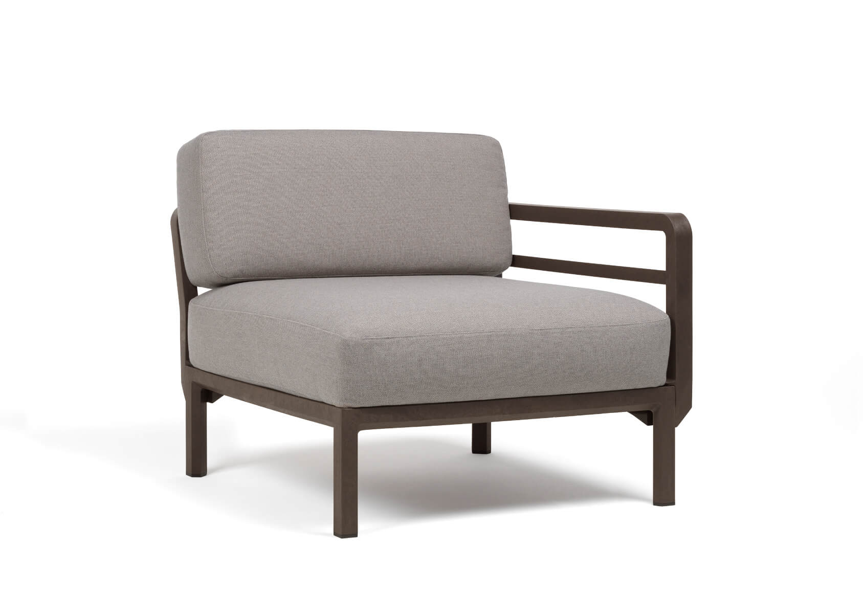 Nardi Maximo 5 Modulsofa Seitenelement, terra/lava Sunbrella, wetterfest, langlebig, modernes Outdoor-Design