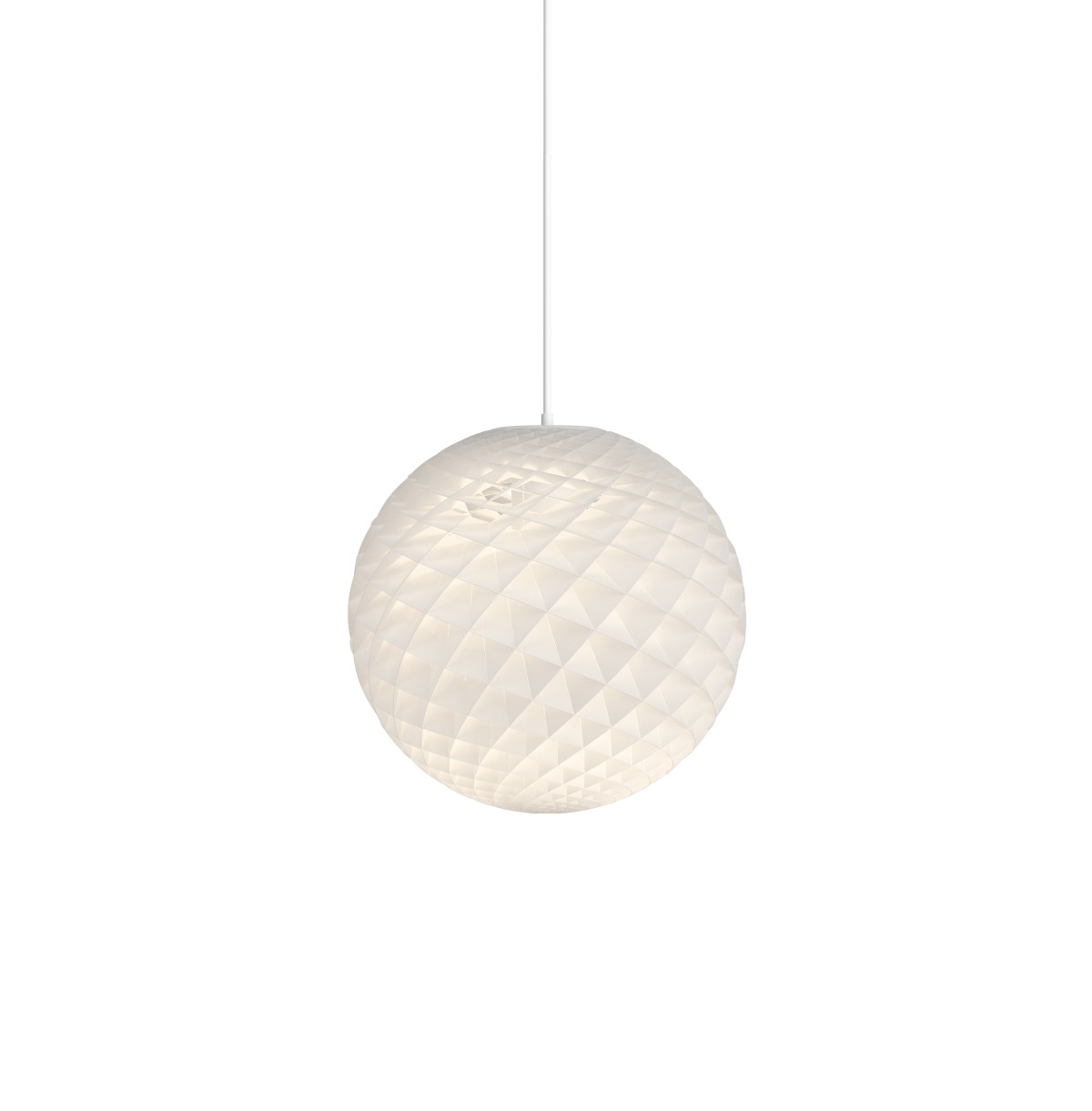 Louis Poulsen Patera Pendelleuchte Ø 45 cm weiß, modernes Design, blendfreies Licht, skandinavische Hängelampe
