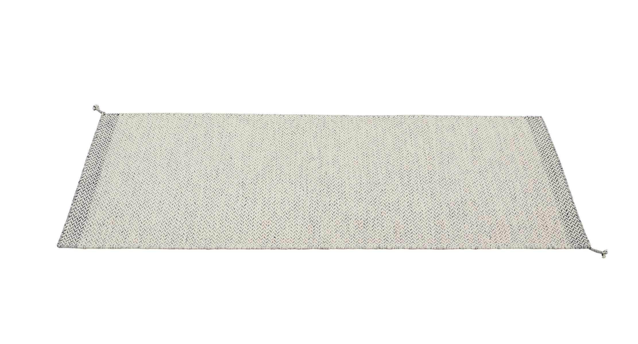 Ply Teppich, 80 x 200 cm, schwarz / weiß