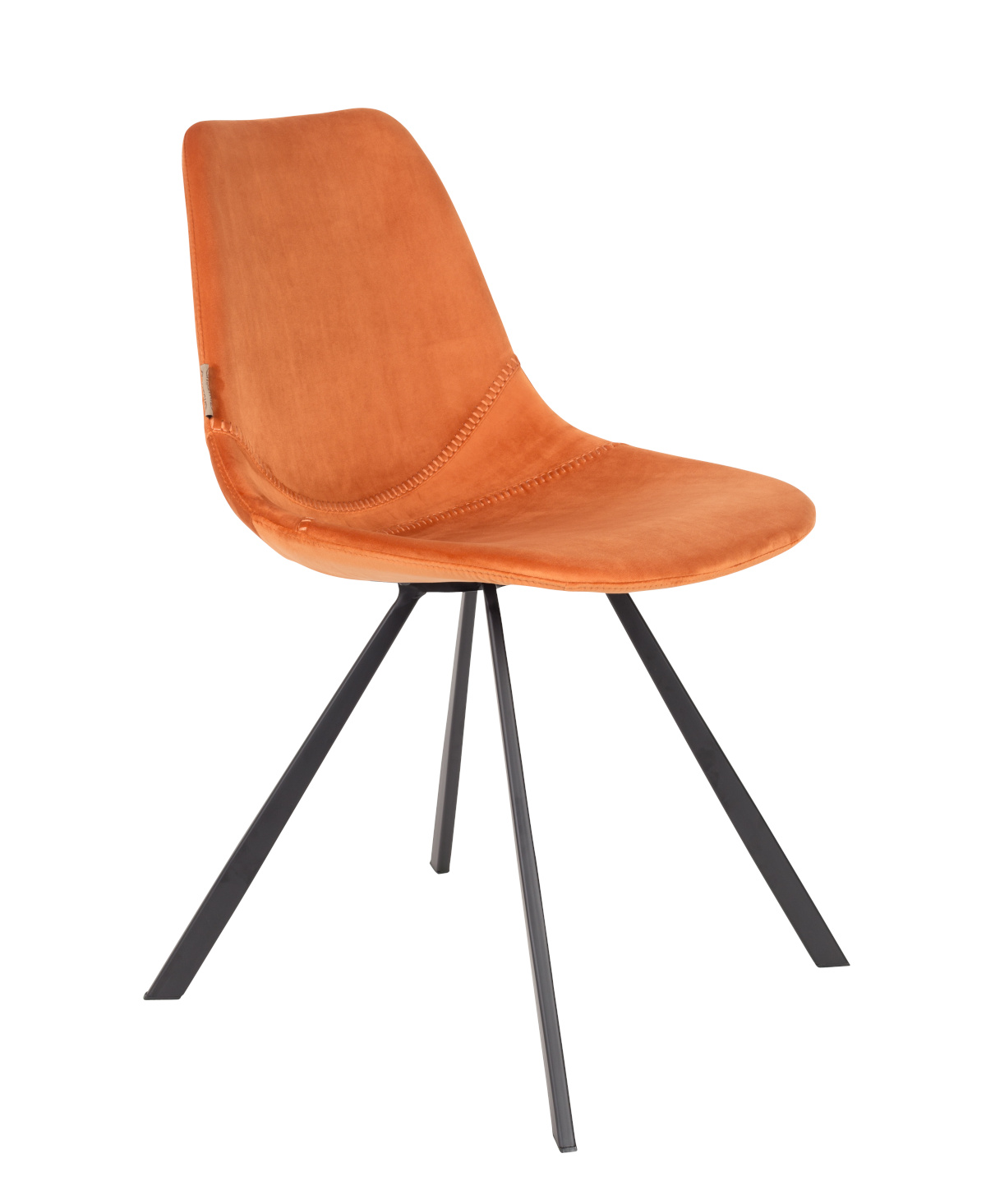 Variante Franky Velvet Stuhl, orange