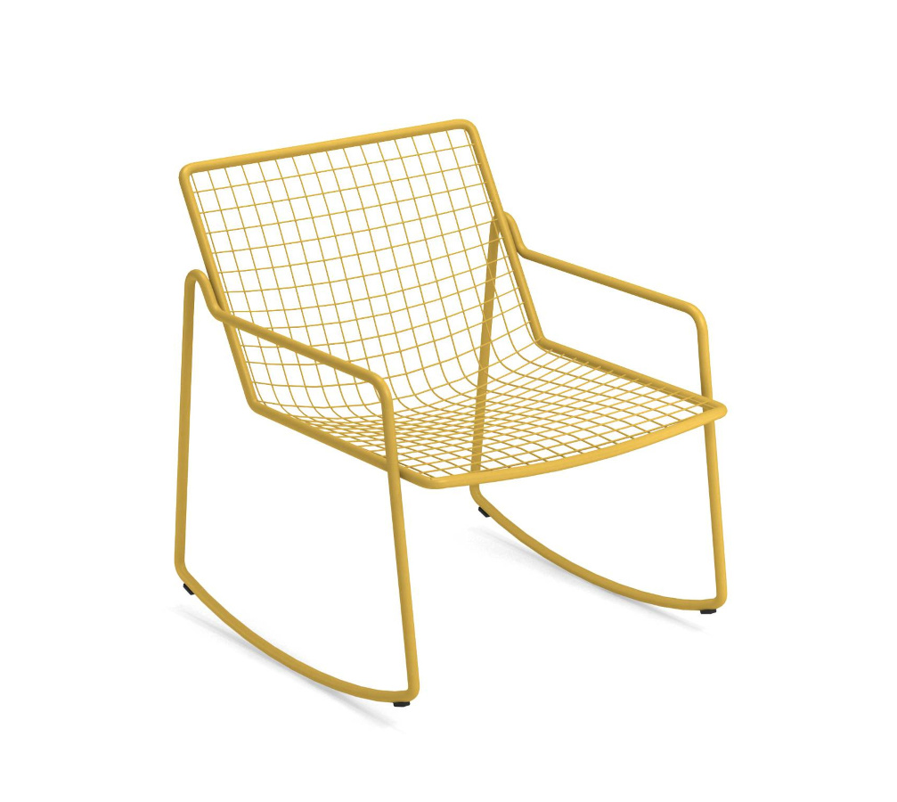 Rio R50 Schaukelstuhl, currygelb