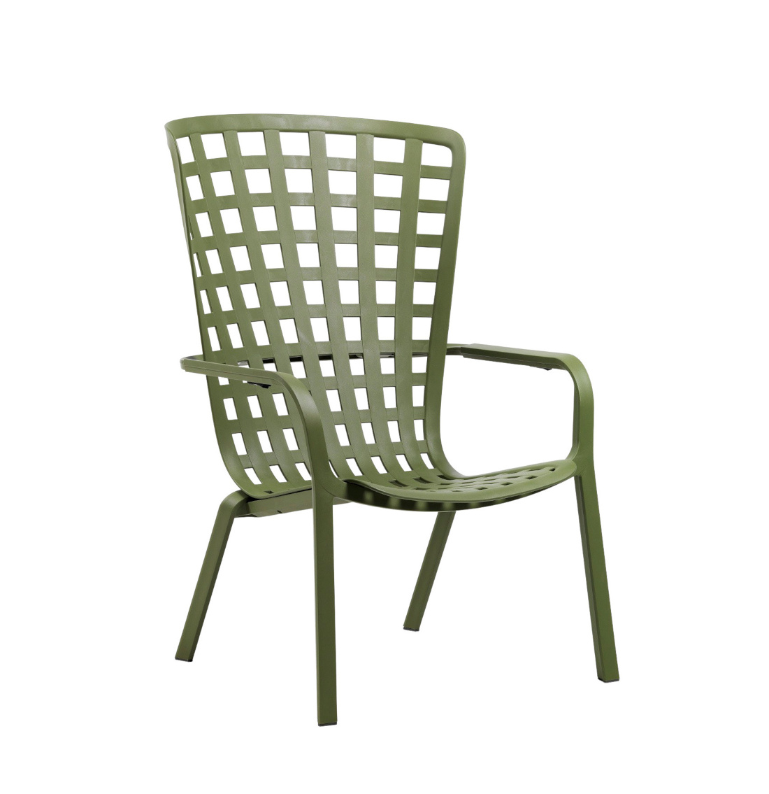 Nardi Folio Outdoor-Sessel agave, italienisches Design, wetterfest, leicht, langlebig, komfortabel