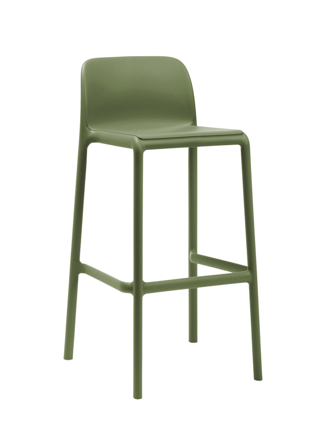 Nardi Faro Barhocker 76 cm, agave, italienisches Design, wetterfest, leicht, langlebig, Outdoor-Barhocker