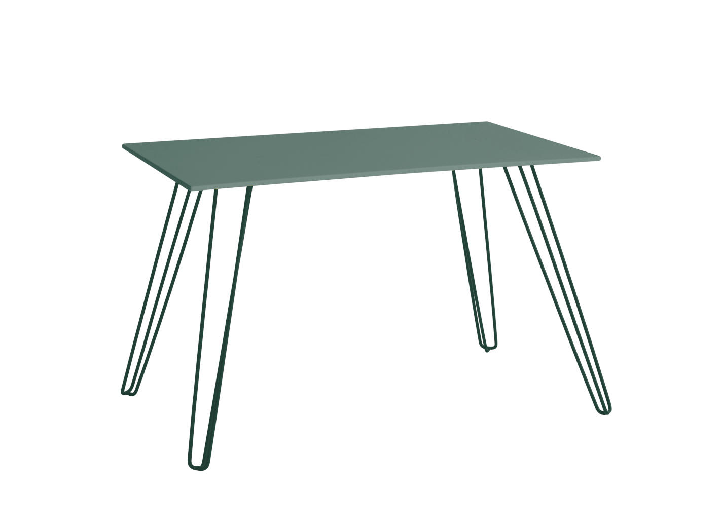 Menorca Bistrotisch, 140 x 80 cm, moosgrün