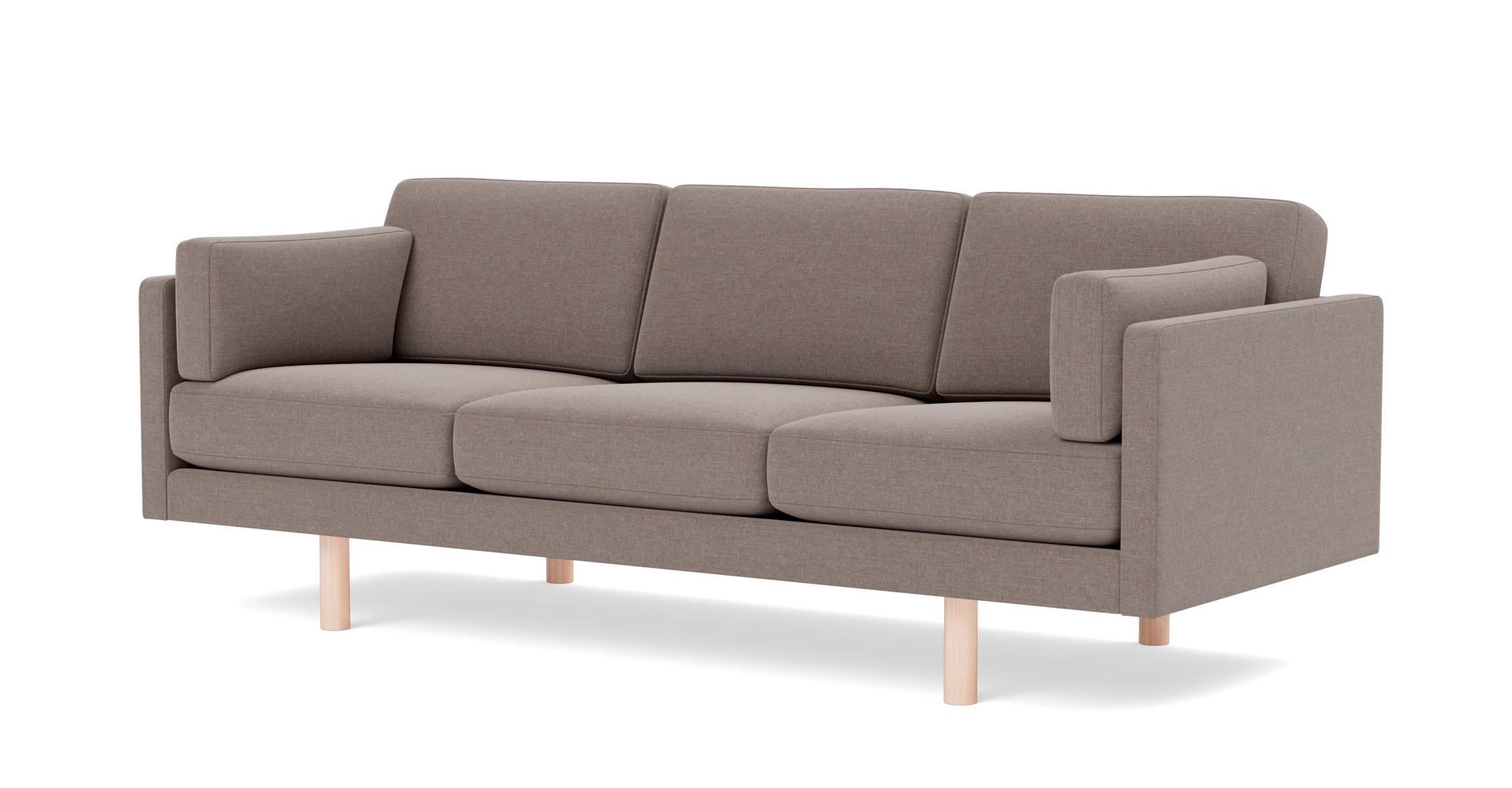 EJ220 Sofa 3-Sitzer, eiche geseift / re-wool 198