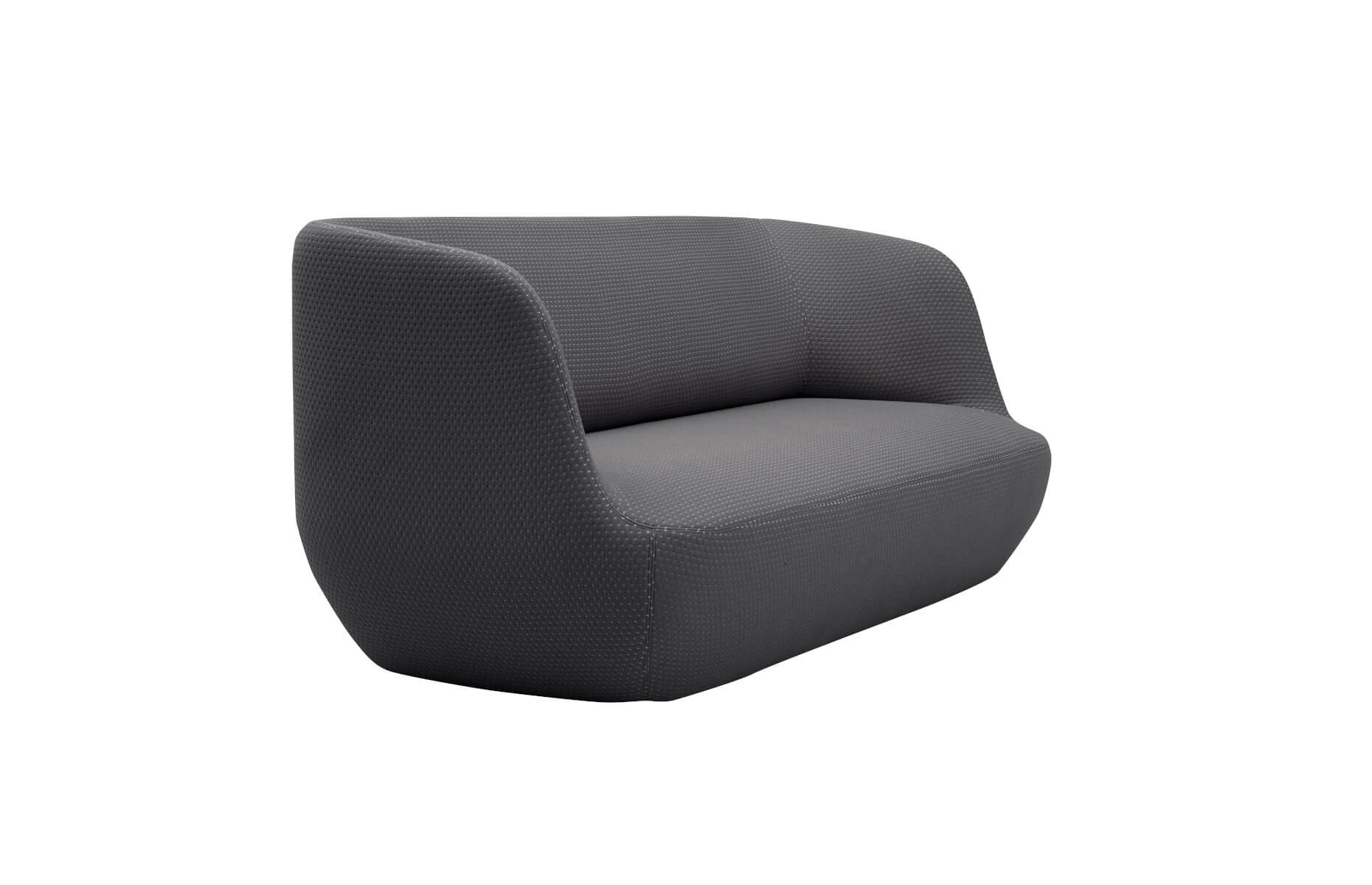 Clay Sofa von Softline, hochwertiger Polsterstoff, ergonomisch, langlebig, skandinavisches Design, Sitzmöbel