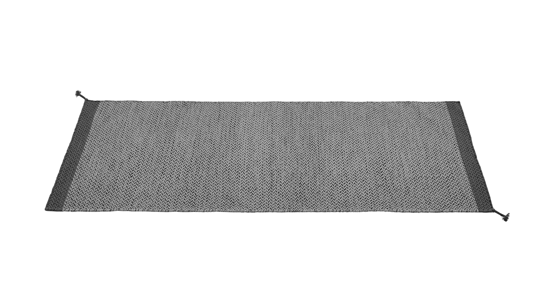 Ply Teppich, 80 x 200 cm, schwarz / weiß