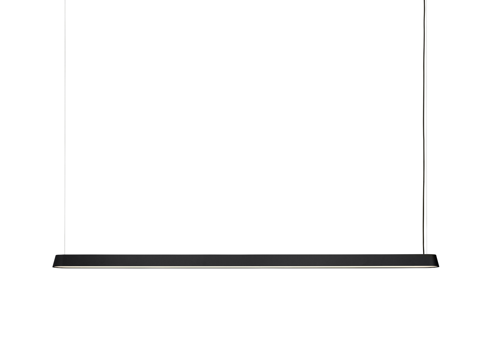 Linear LED Pendelleuchte, 169 cm, schwarz