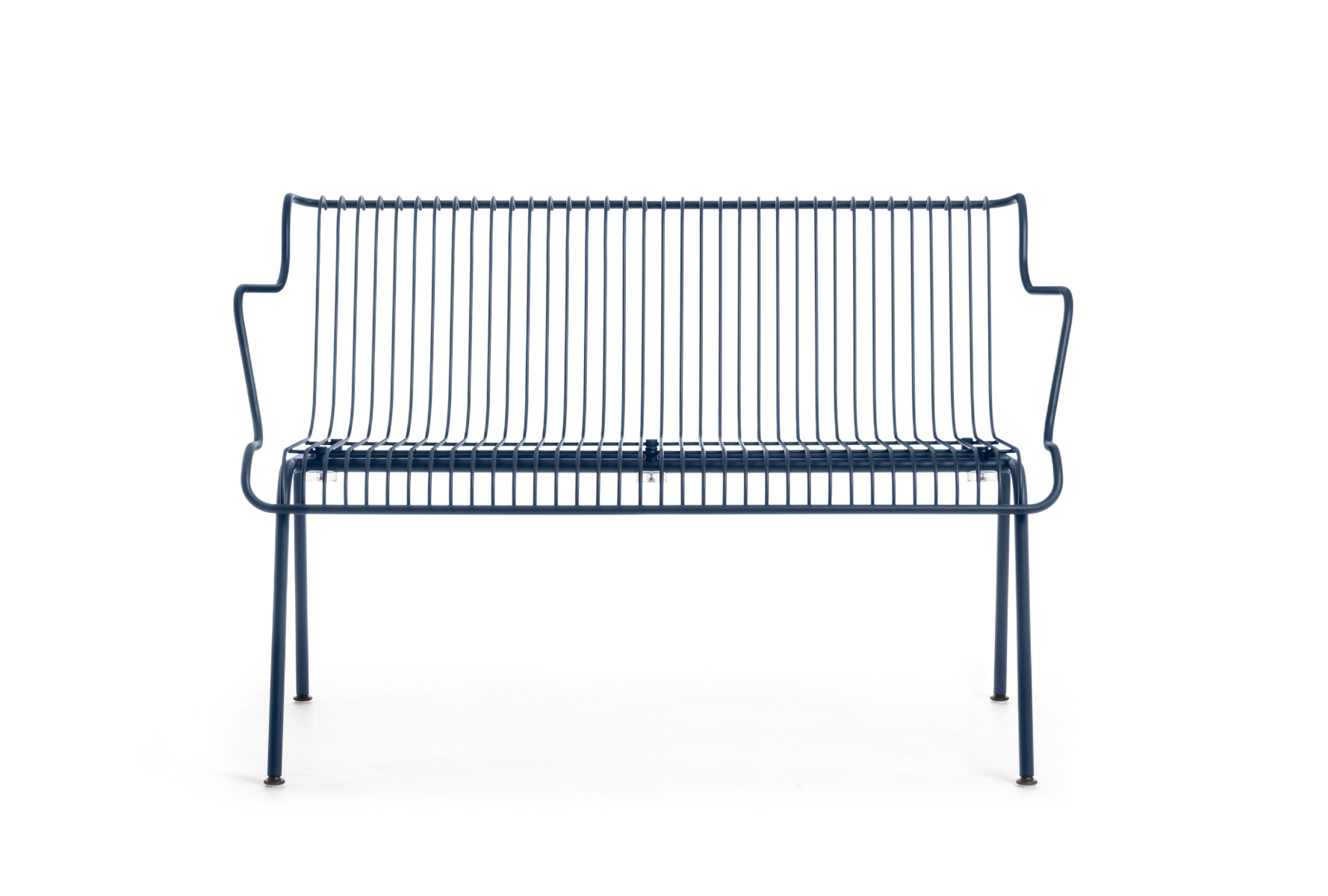 Magis South Bank, night blue, 77 cm, wetterfeste Outdoor-Bank, modernes Design aus Italien, robust