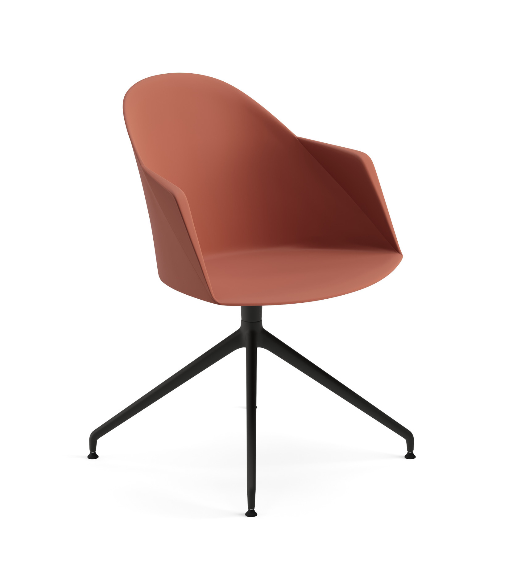 Cila Armsessel, kunststoff, schwarz / rost #2229