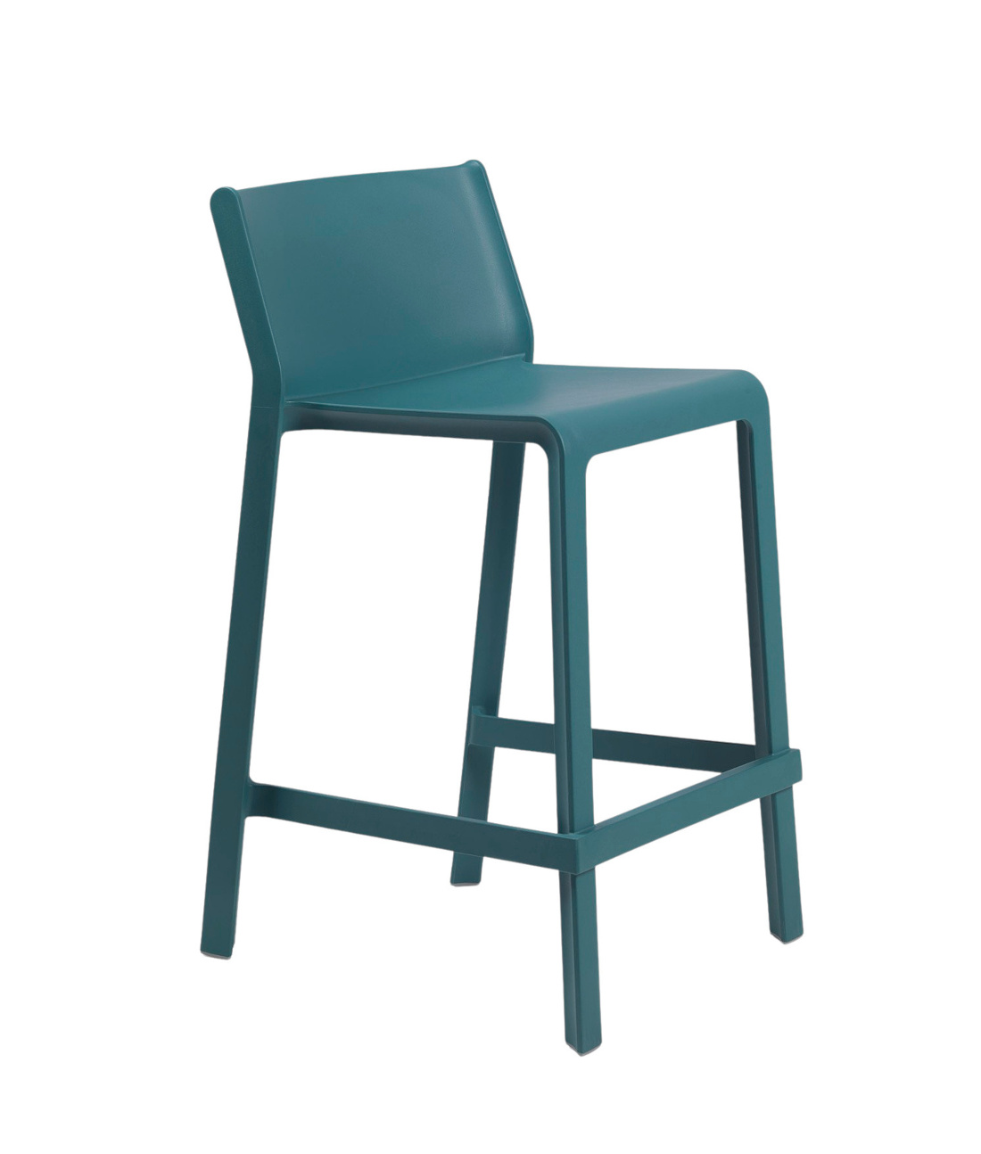 Nardi Trill Barhocker 65 cm, ottanio, wetterfest, leicht, stapelbar, modernes italienisches Outdoor-Design