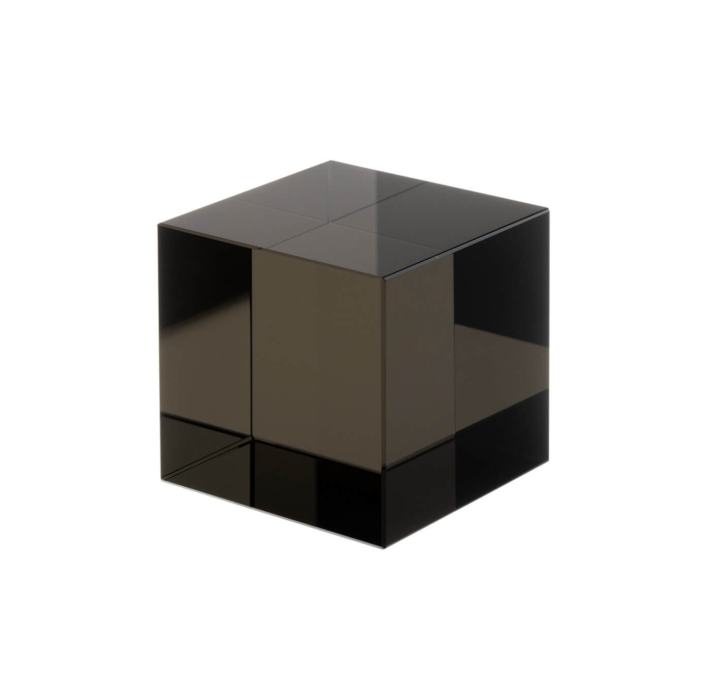 Schwarzer Ersatzglaswürfel für Tecnolumen Cubelight Tischleuchten aus massivem Echtglas in originaler Herstellerqualität