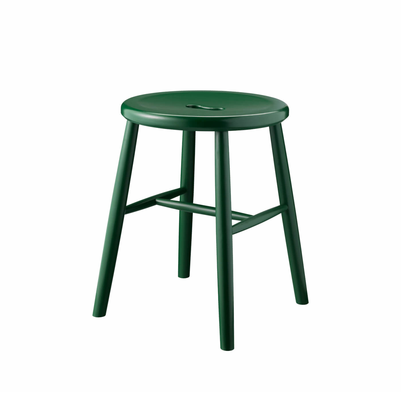 FDB Møbler J27 Hocker, Buche grün, ergonomisch, funktional, langlebig, nachhaltiger nordischer Stil