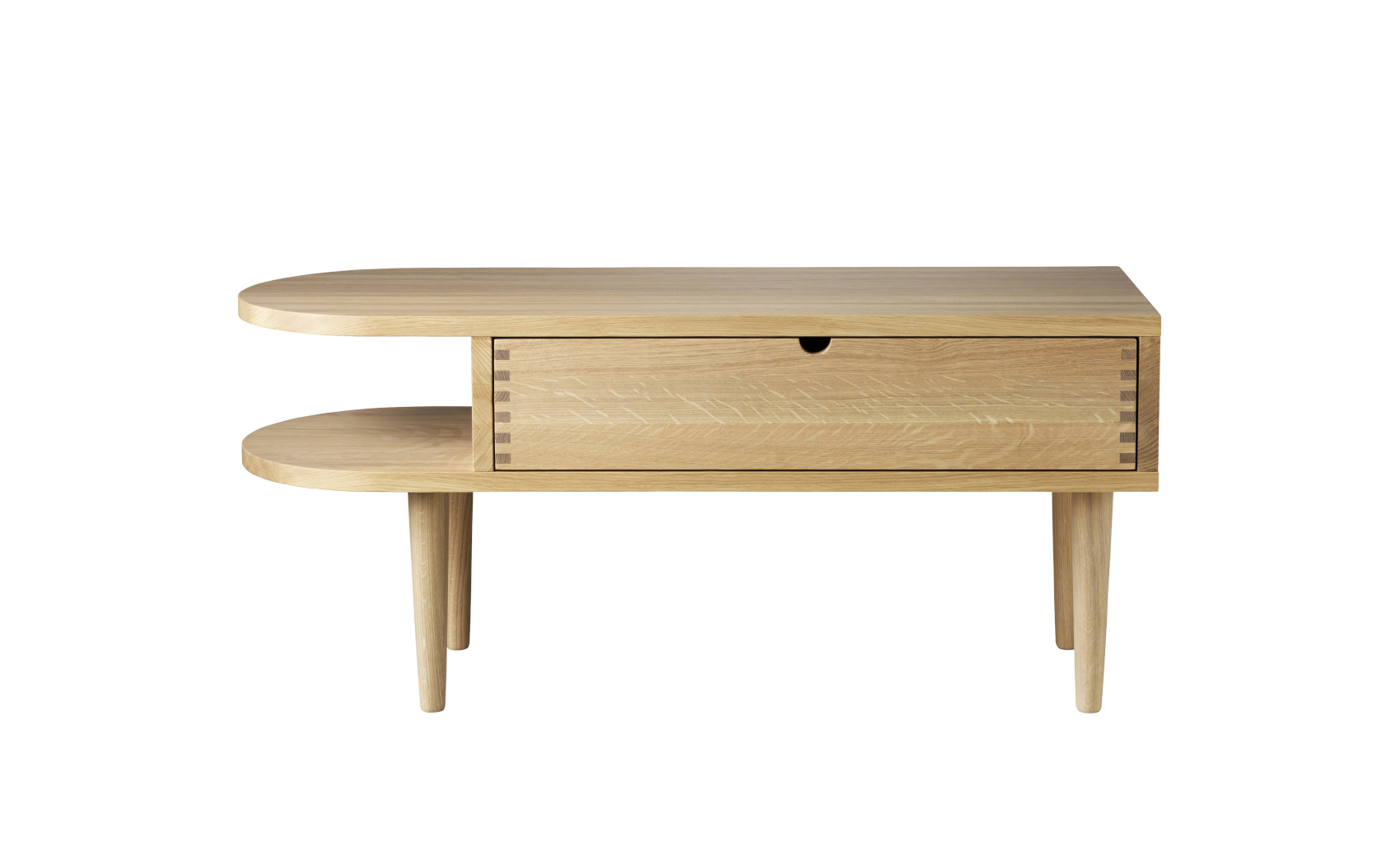 FDB Møbler F24 Bank, nordische Design-Bank, ergonomisch, Eiche natur, langlebig, nachhaltig, funktional