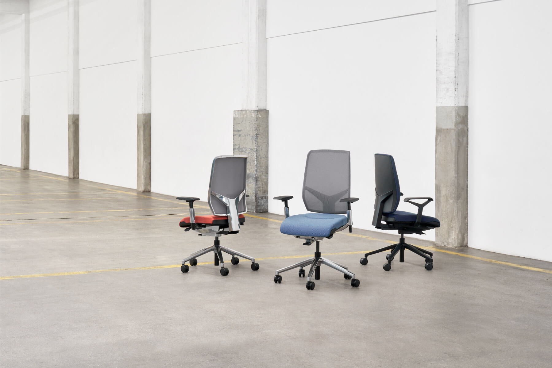 Giroflex 68-3509 Bürostuhl ergonomisch gepolstert, für Schreibtisch und Homeoffice geeignet