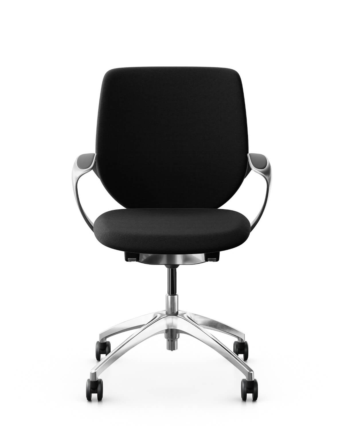 Giroflex 313-4518 Stuhl für Konferenzräume, Polsterrücken für angenehmes Sitzen, modernes Design für Büroumgebungen