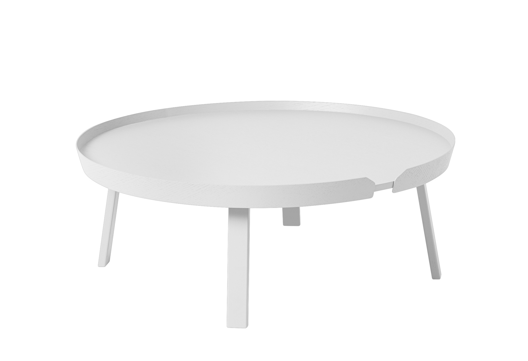 Muuto Around Couchtisch Ø 95 cm in Weiß – modernes skandinavisches Design für elegante Wohnzimmer