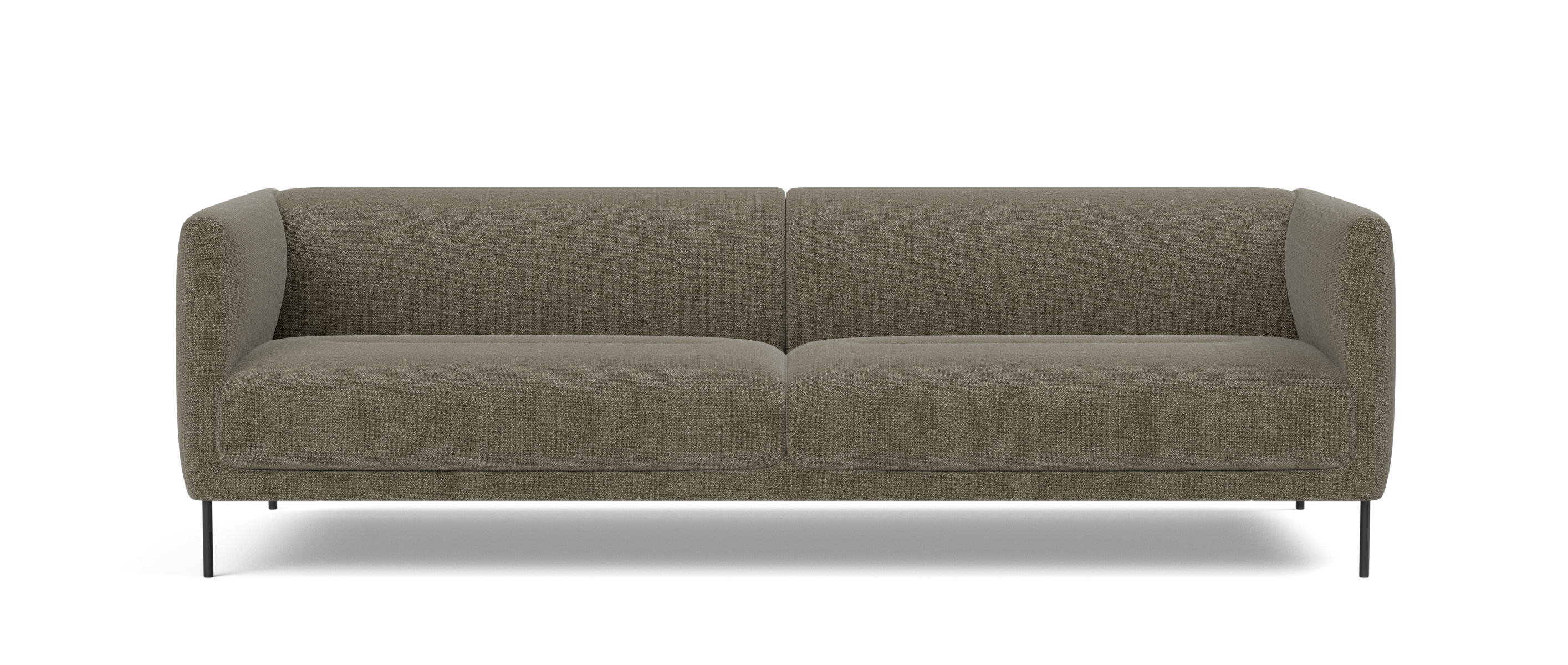 Konami Sofa 2,5-Sitzer, schwarz / loop 36