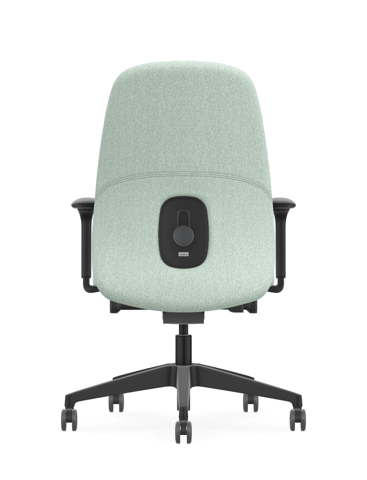 HEJis3 HJ116 Drehstuhl von Interstuhl mit Synchronmechanik und höhenverstellbarer Rückenlehne.