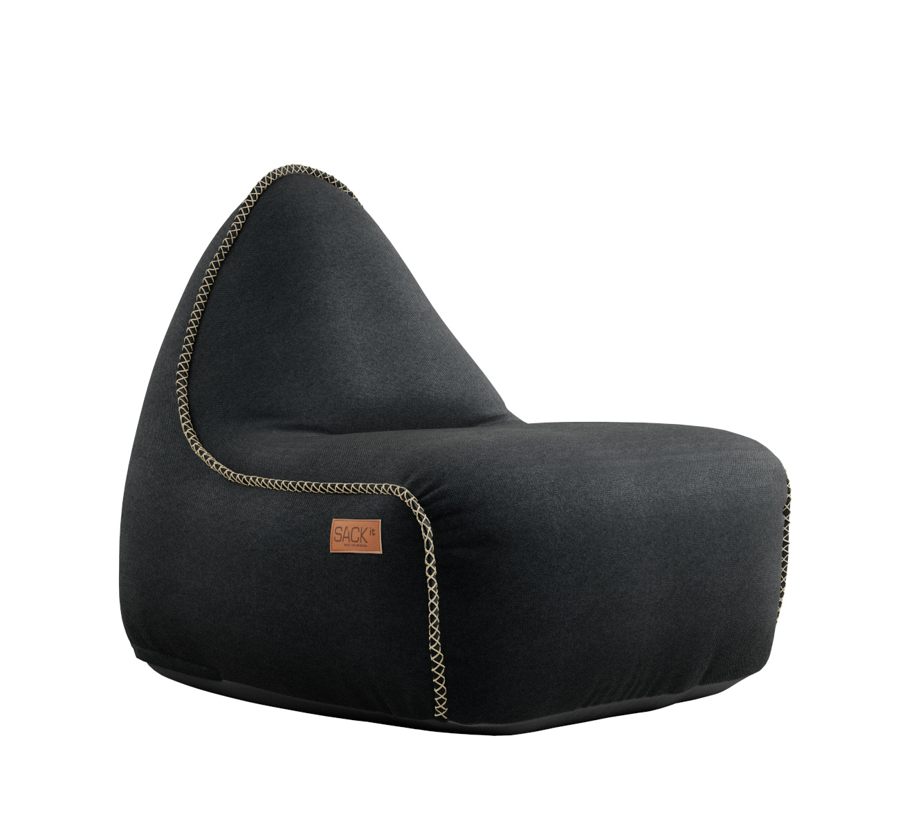 Canvas Lounge Chair, schwarz