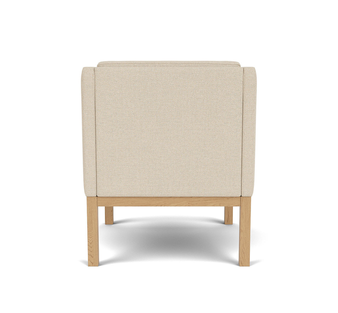 FDB Møbler Sessel L46, nordischer Stil, ergonomisch, Eiche natur, beige, langlebig, funktional