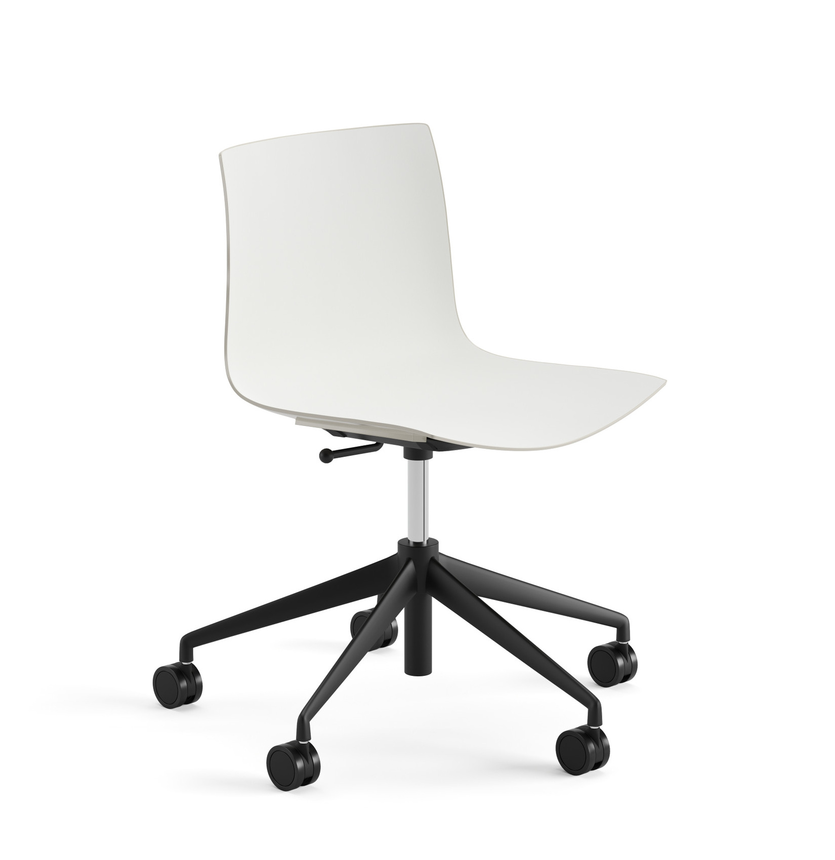 Catifa 46 Drehstuhl, zweifarbig, schwarz / weiß-elfenbein #0380