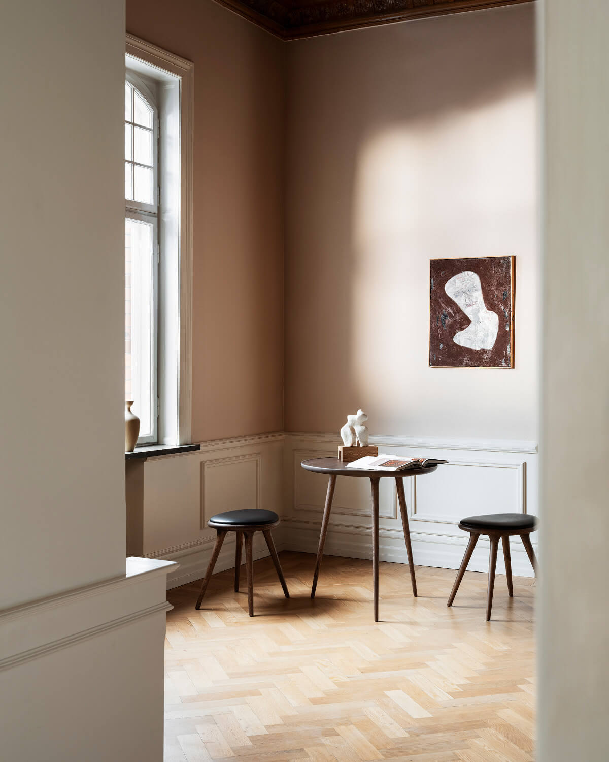 Accent Beistelltisch, Ø 60 cm, schwarz