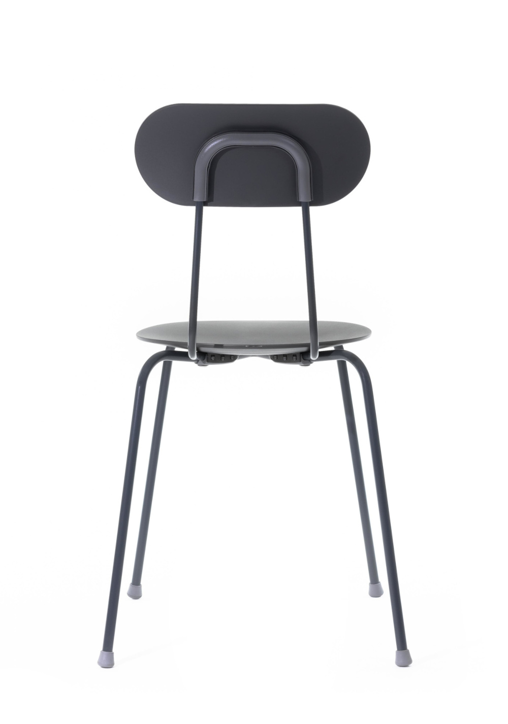 Magis Mariolina Stuhl anthrazit, moderner Armlehnstuhl, komfortabel, leicht, stapelbar, italienische Qualität