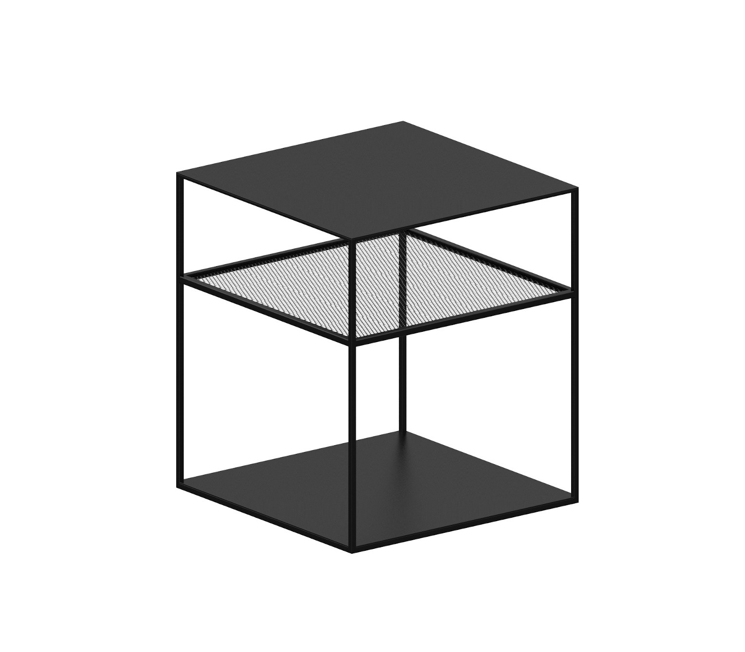Slim Irony Triplet Beistelltisch, 40 x 40 cm, kupferschwarz Slim Irony Triplet Beistelltisch, 40 x 40 cm, kupferschwarz