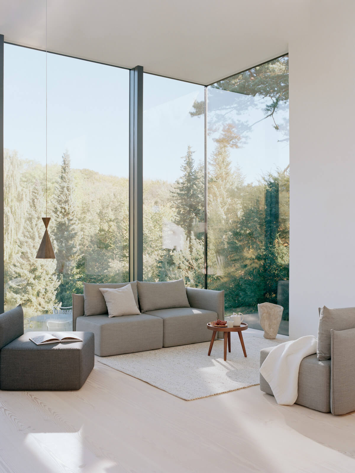 Softline Cape Hocker, vielseitiger Sitz- und Fußhocker, gepolstert, ideal für Sofa und Lounge