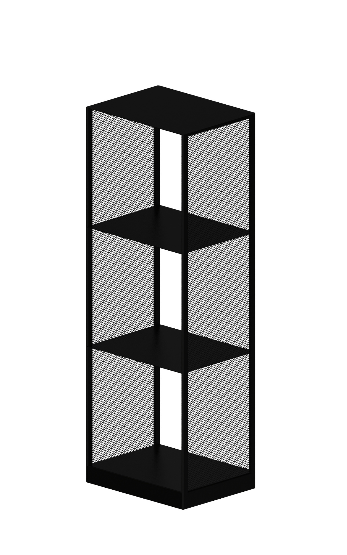 Tristano Regal, 41 x H 116 cm, kupferschwarz