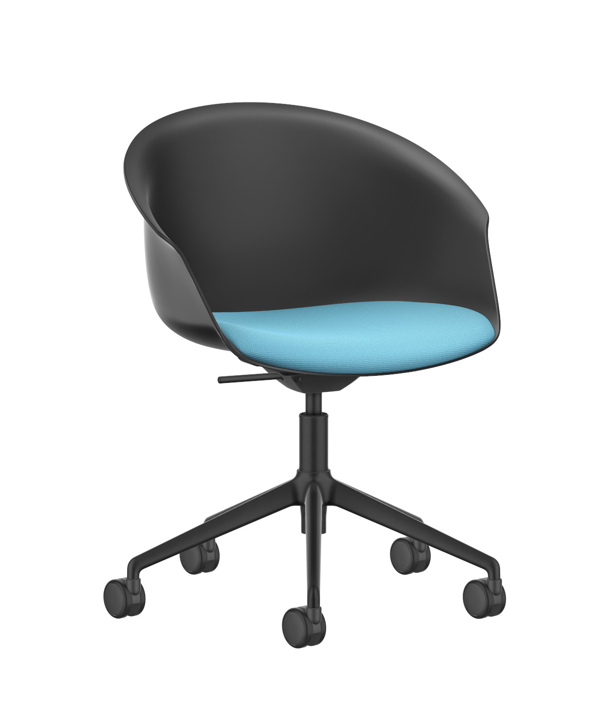 SHUFFLEis1 SU352 Clubsessel von Interstuhl, gepolstert, drehbar, modernes Design, Büro- und Wohnzimmer geeignet