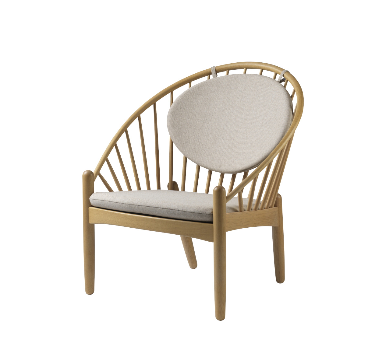 FDB Møbler J166 Jørna – nordischer Design-Sessel FDB Møbler J166 Jørna Sessel, nordischer Design-Sessel, ergonomisch, Eiche natur, beige, langlebig