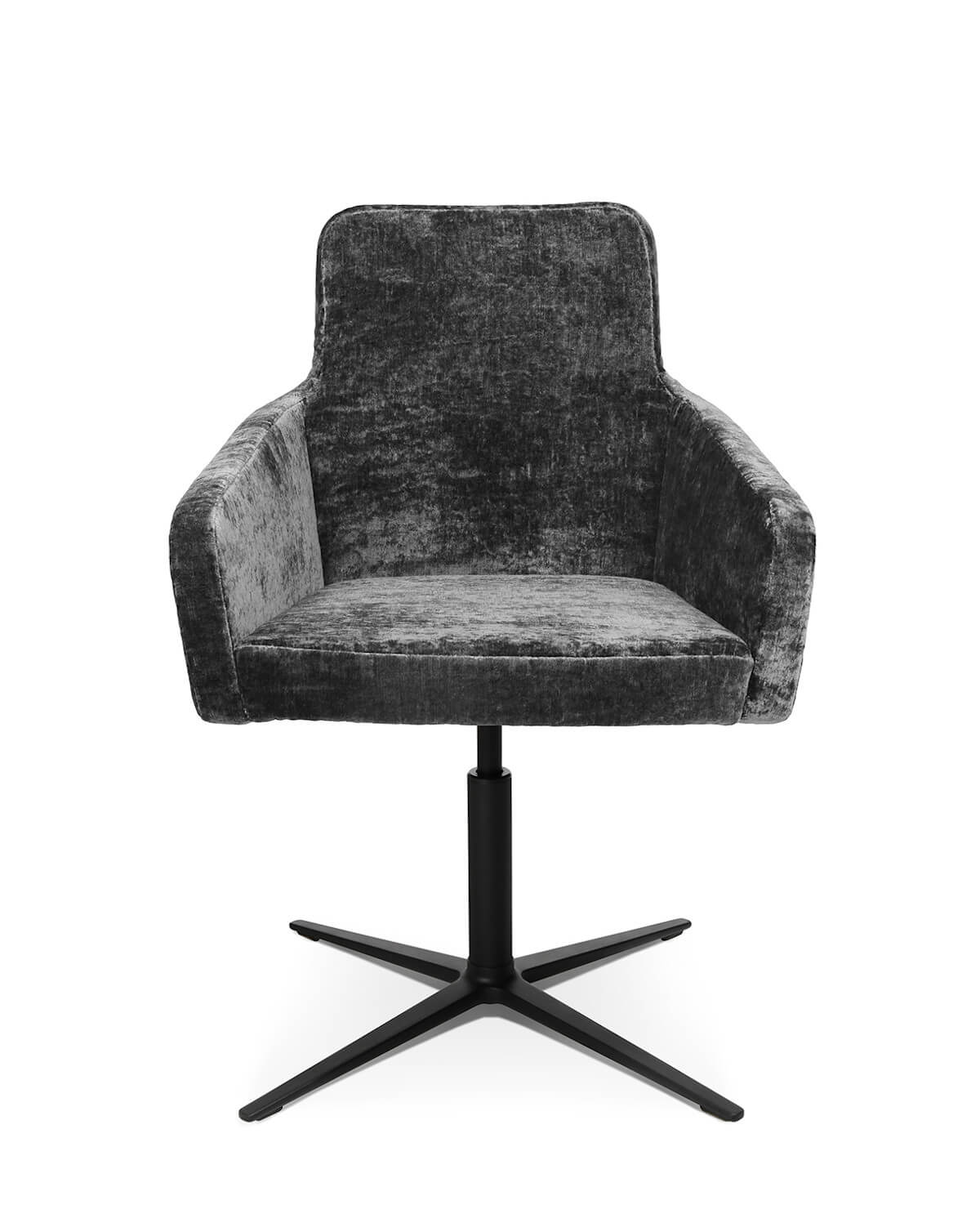 Wagner W-Cube 1 Sessel mit stabilem 4-Strahl-Gestell, höhenverstellbar, stilvoller Bürostuhl für modernes Arbeiten