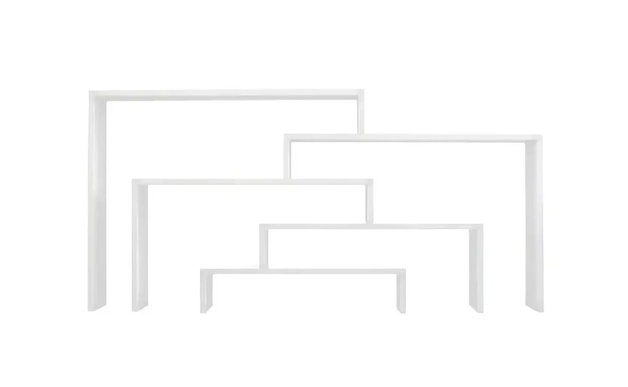 Zeus Babilonia XL Regal 230 cm in Weiß als elegantes Bücherregal für moderne Einrichtungen.